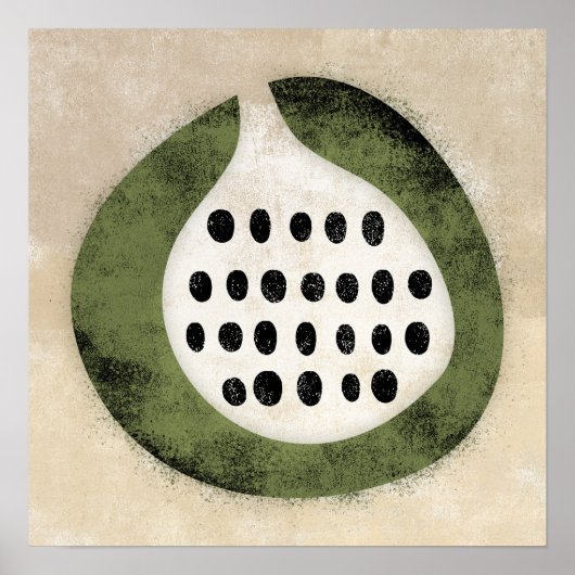 イチジクやキウイのポスターの壁画のように ポスター (正面)