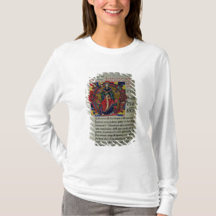 イチジクを描写している氏2 fol.8 Historiatedのイニシャル「O」 Tシャツ