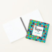イチジクパーソナライズされたサマーフルーツパターンレシピ ノートブック (内部)
