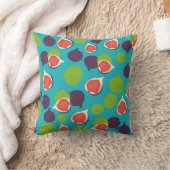 イチジク地中海のサマーフルーツパターン クッション (ブランケット)