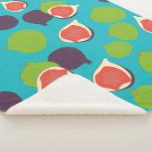 イチジク地中海のサマーフルーツパターン シェルパブランケット (3/4)