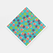 イチジク地中海のサマーフルーツパターン スタンダードランチョンナプキン (角)