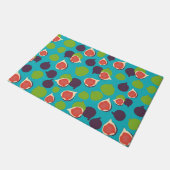 イチジク地中海のサマーフルーツパターン ドアマット (アングル)