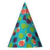 イチジク地中海のサマーフルーツパターン パーティーハット (裏面)