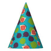 イチジク地中海のサマーフルーツパターン パーティーハット (左)