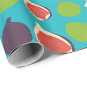 イチジク地中海のサマーフルーツパターン ラッピングペーパー (ロールコーナー)