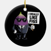 イチジク好きのおもしろいデザインが大好き セラミックオーナメント (裏面)