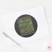 イチジク探しが好きな植物愛好家向けグッズ ラウンドシール (封筒)