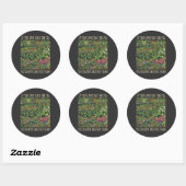 イチジク探しが好きな植物愛好家向けグッズ ラウンドシール (シート)
