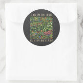 イチジク探しが好きな植物愛好家向けグッズ ラウンドシール (バッグ)