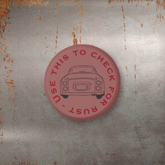 イチジク本当に役クラシック立つ車の錆チェック マグネット