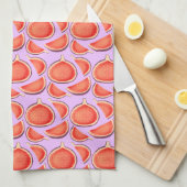 イチジク果実 キッチンタオル (四つ折り)