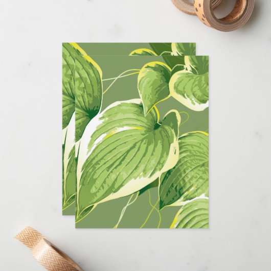 イチジク植物5 ノートカード (正面/裏面インサイチュ)