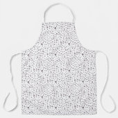 イチジク紙吹雪水彩ドットキッチンエプロン エプロン (正面)
