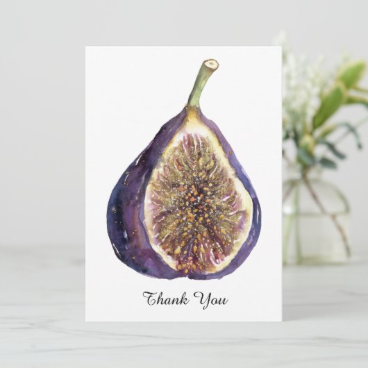 イチジク絵を描の サンキューカード (スタンド正面)
