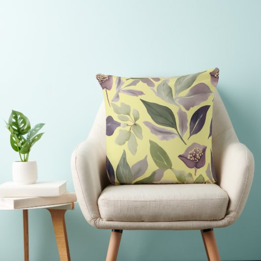 イチジク離れの花と角枕 アウトドアクッション (椅子)