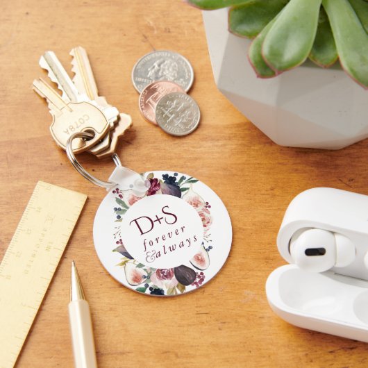 イチジク | Moodyフローラリースモノグラムのお願い キーホルダー (デスク)