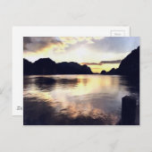 イチメラーサンライズロマンティックランドスケープアート ポストカード (正面/裏面)