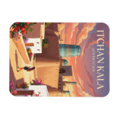 イチャン・カラ ウズベキスタン マグネット (横)