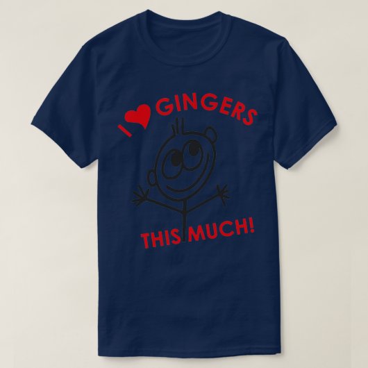 イチョウが赤毛が大好き Tシャツ (デザイン正面)