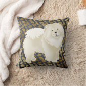 イチョウのクリーム色の食事の枕-生地およびサイズを選んで下さい クッション (ブランケット)