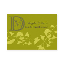 イチョウのヨガのエレガントな専門の   モノグラムの