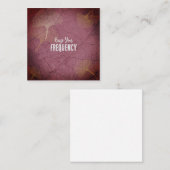 イチョウの引用文を周波数葉上げ スクエア名刺 (正面/裏面)