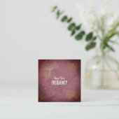 イチョウの引用文を周波数葉上げ スクエア名刺 (スタンド正面)