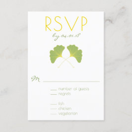 イチョウの木春グリーンRSVP 2 出欠カード