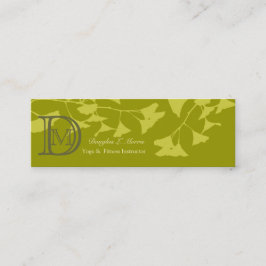 イチョウの枝模様 スキニー名刺