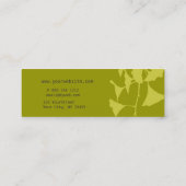 イチョウの枝模様 スキニー名刺 (裏面)