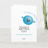 イチョウの水彩画のメッセージカード カード (裏面)