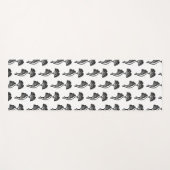 イチョウの葉のリンゴ版画 ヨガマット (正面(横))