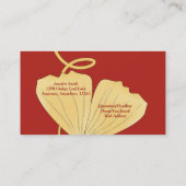 イチョウの葉の名刺 名刺 (裏面)