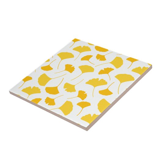 イチョウの葉柄 タイル (側面)