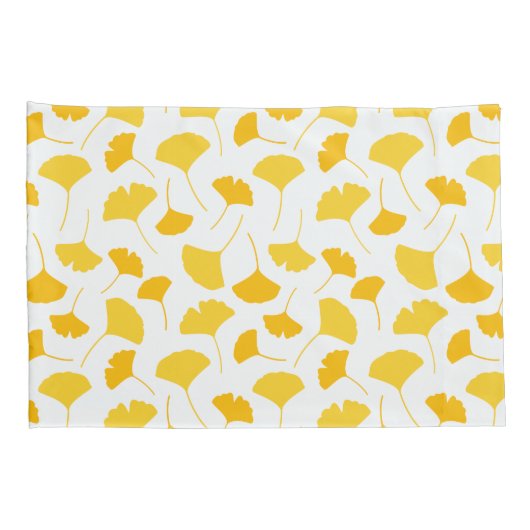 イチョウの葉柄 枕カバー (裏面-右)