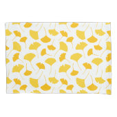 イチョウの葉柄 枕カバー (正面左)