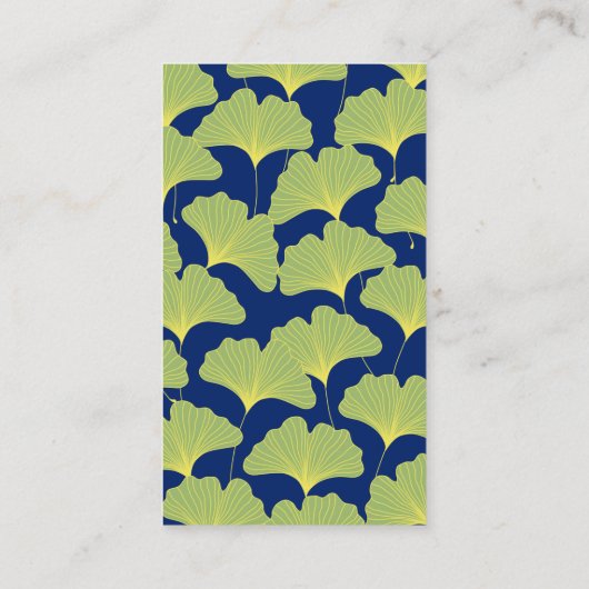 イチョウの葉1 名刺 (裏面)