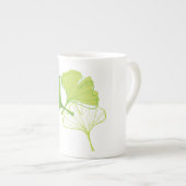 イチョウの葉 ボーンチャイナマグカップ (正面右)