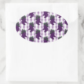 イチョウの葡萄 楕円形シール (バッグ)