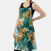 イチョウの金色の葉の枝 イチョウ エプロン (インサイチュ)