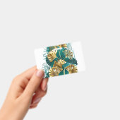 イチョウの金色の葉の枝 バッジ (手持ち)