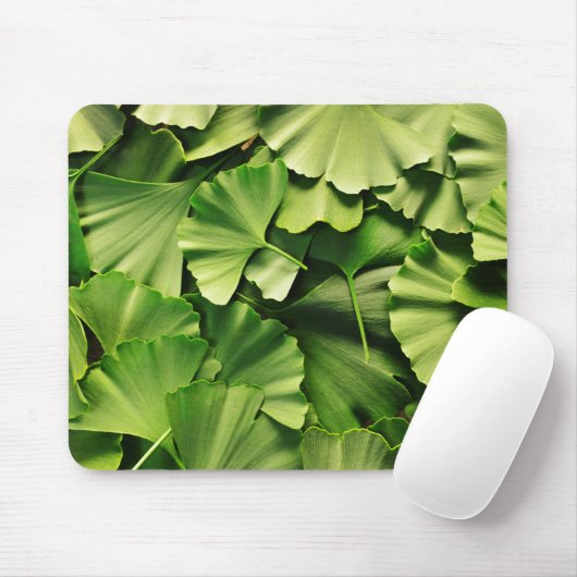 イチョウのbilobaの木の葉の自然の植物の質 マウスパッド (マウス)