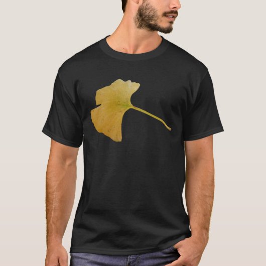 イチョウのBilobaの葉のTシャツ Tシャツ (正面)