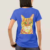 イチョウは最高の猫好きのタビー猫 Tシャツ (裏面)