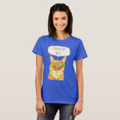 イチョウは最高の猫好きのタビー猫 Tシャツ (正面フル)