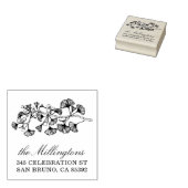 イチョウイラストレーション名台本&差出人住所 ラバースタンプ (押印)