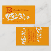 イチョウイラストレーション(モノ   グラム) 名刺 (正面/裏面)