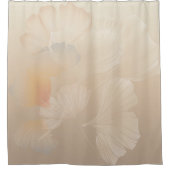 イチョウ植物学抽象芸術グラフィックアート赤面 シャワーカーテン (正面)