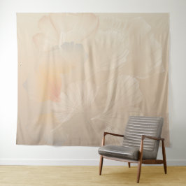 イチョウ植物学抽象芸術グラフィックアート赤面 タペストリー